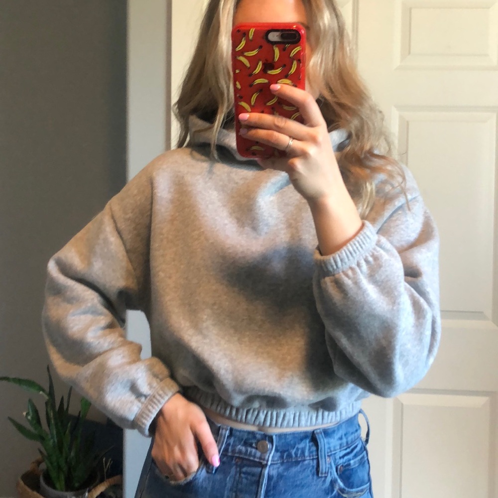 Zara cropped hoodie